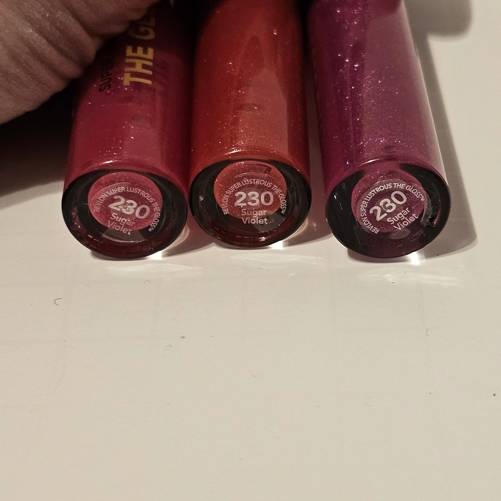 NEW Revlon Super Lustrous The Gloss Sugar Violet 230 Lip Gloss 0.3 Fl Oz SEALED - Picture 4 of 4